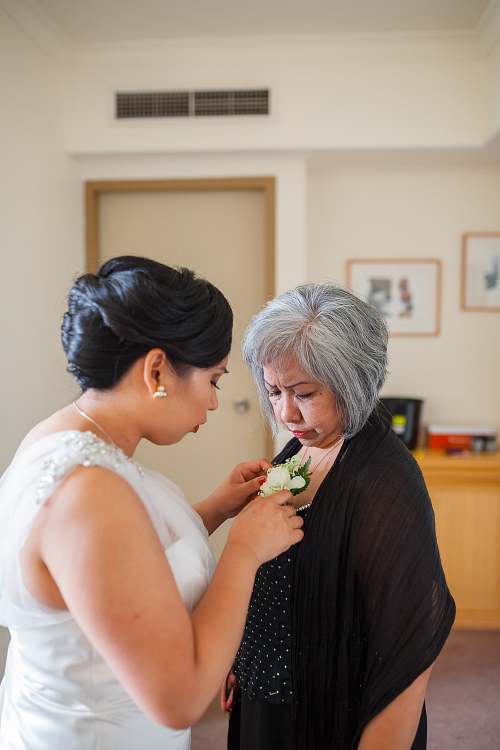 Bride Getting Ready