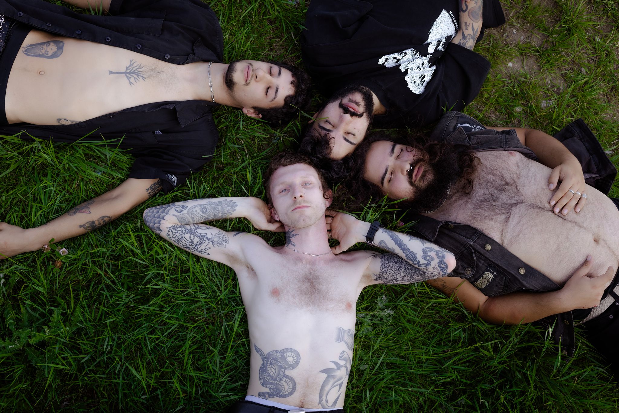 Punk band Acid mouth PR shot by copenhagen portrait photographer in denmark