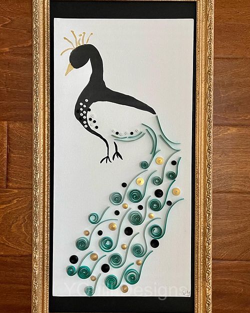 Quilled Peacock