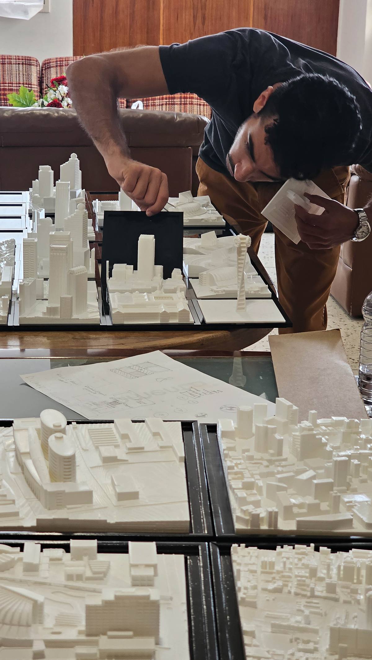 proceso fabricacion ensamblaje impresion 3d maquetas arquitectura caracas