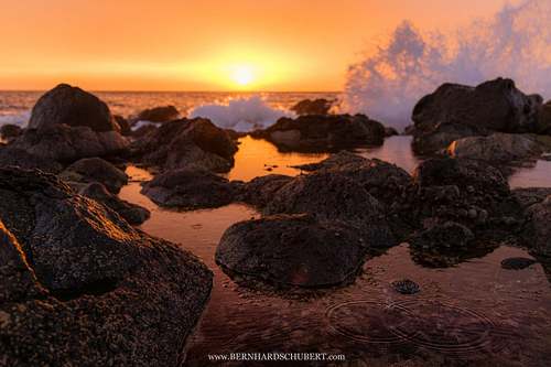 Coastal sunset