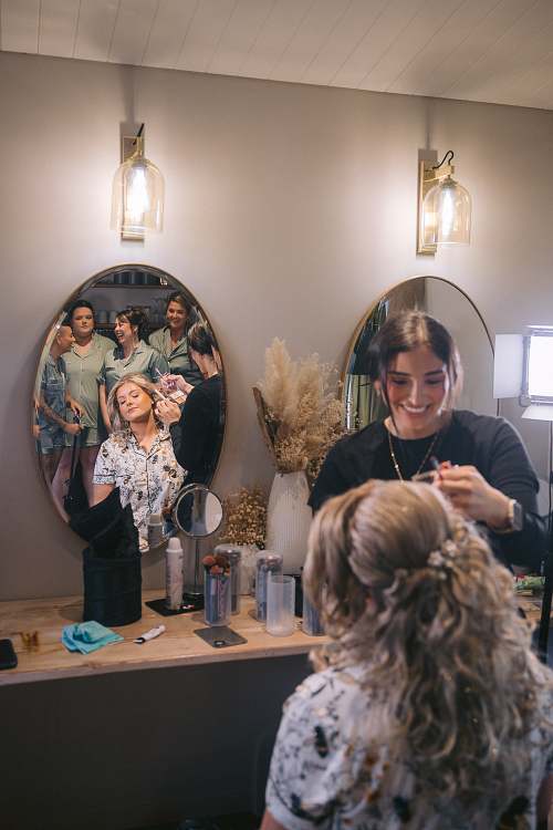 Bride Getting Ready