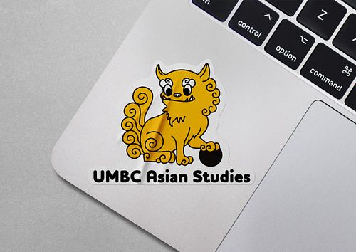 Lion Dog Sticker