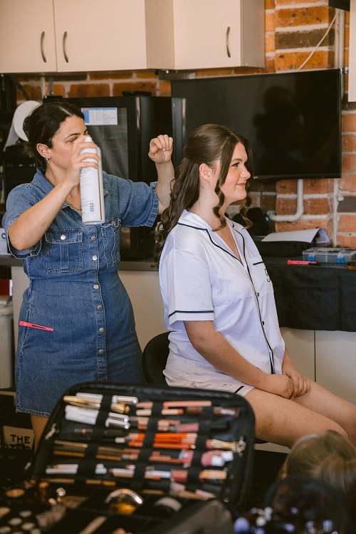 Bride Getting Ready