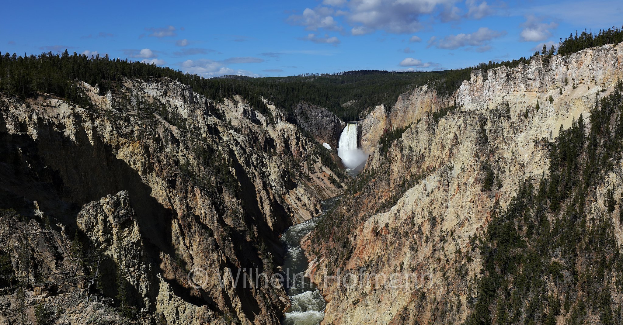 Artist Point, Lower Yellowstone Falls, Grand Canyon of the Yellowstone, Yellowstone National Park, Yellowstone-Nationalpark﻿, parco nazionale di Yellowstone, Wyoming, USA
