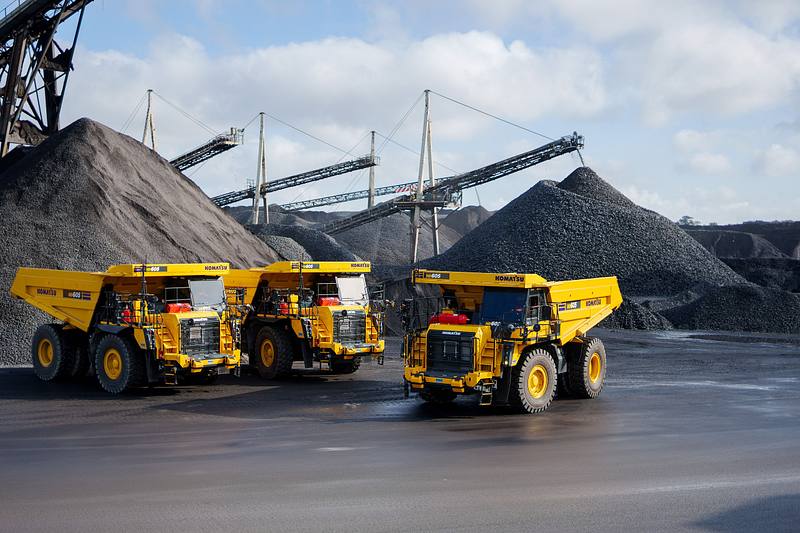New Shovel and Dump Trucks