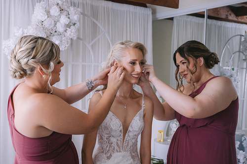 Bride Getting Ready