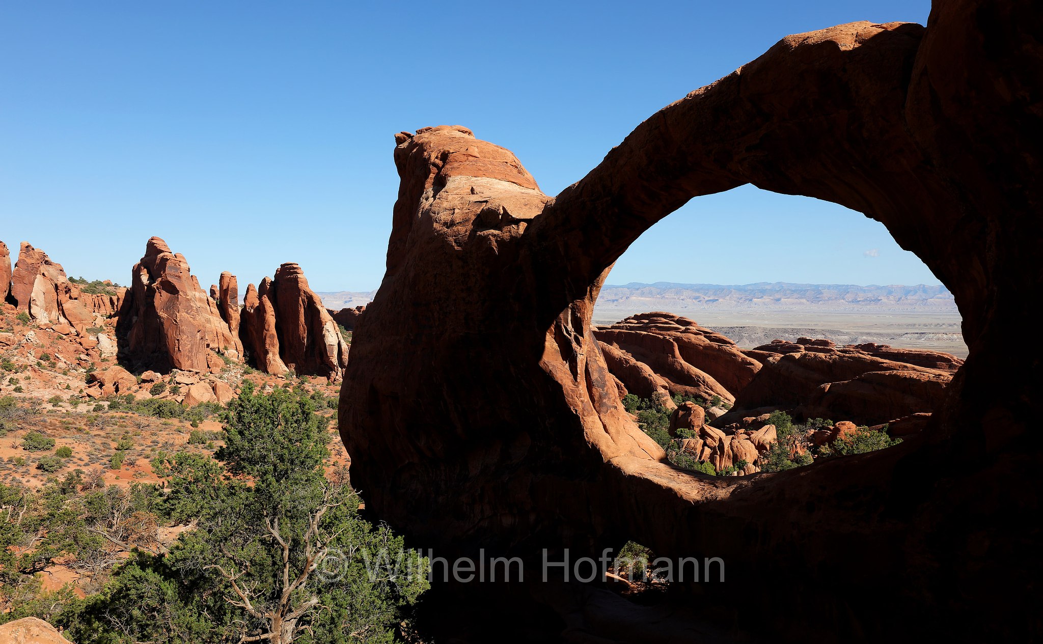 Double O Arch, Arches National Park, Arches-Nationalpark, Parco nazionale degli Arches, Utah, USA
