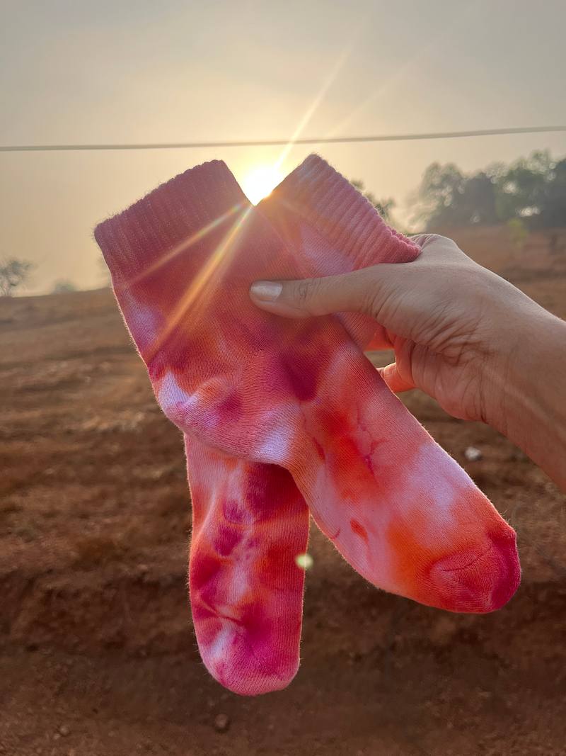 Scarlet Sky Ankle Socks