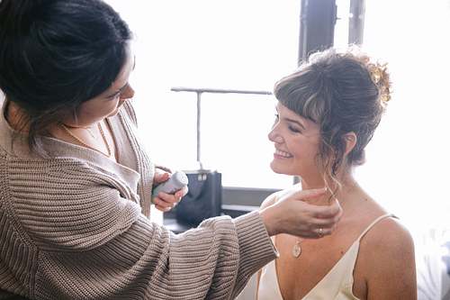 Bride Getting Ready