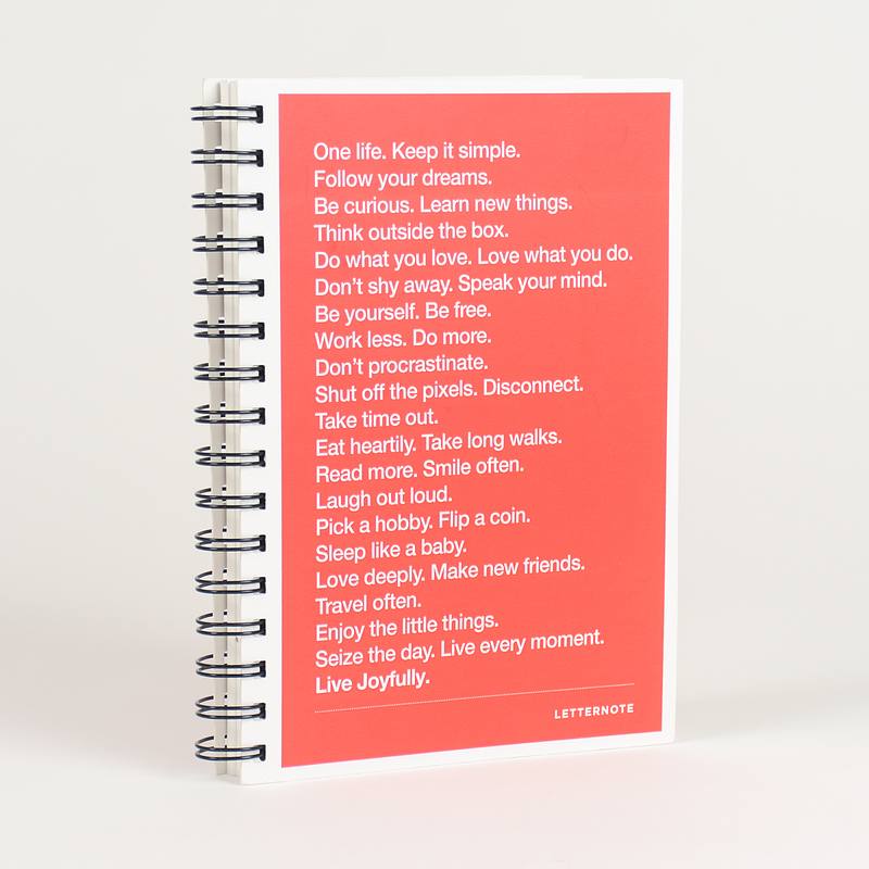 THE LETTERNOTE MANIFESTO - 2017 ORGANISER