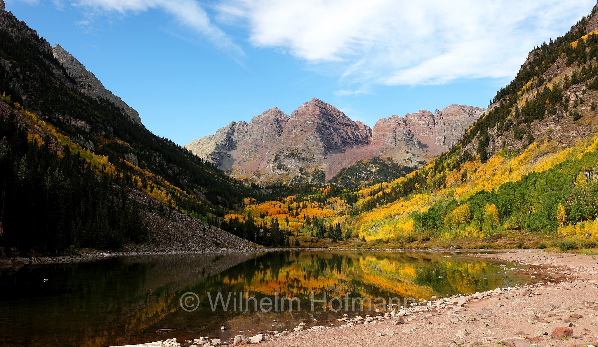 Maroon Peak, Maroon Lake, Maroon Bells, Colorado, USA