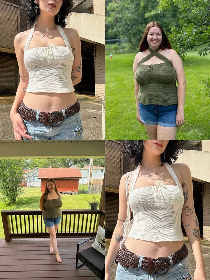 Audrey Halter Top- Crochet PDF Pattern