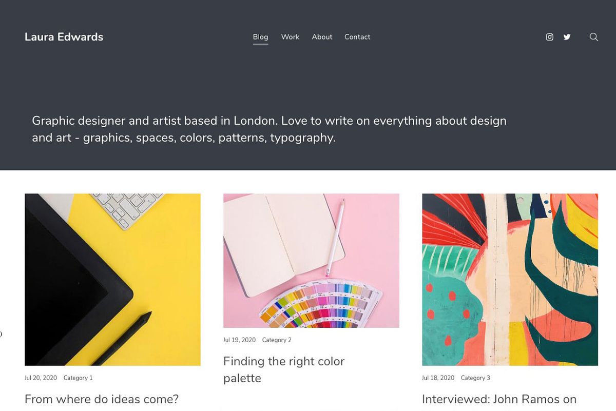 Portfolio-Website-Themen