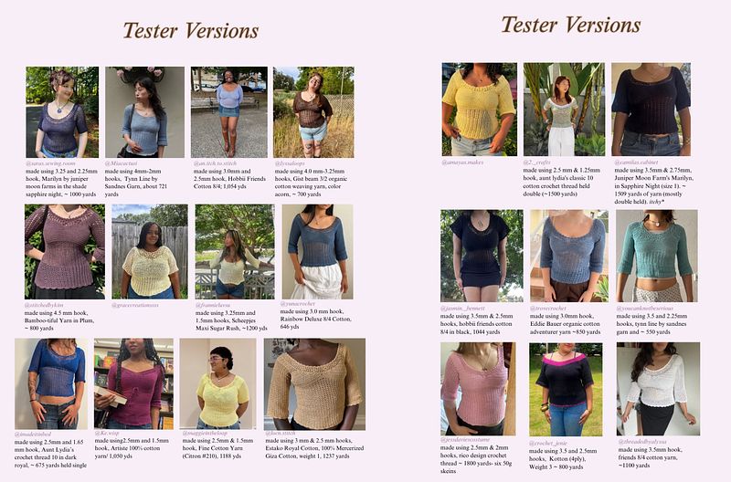 Zena Top PDF Crochet Pattern