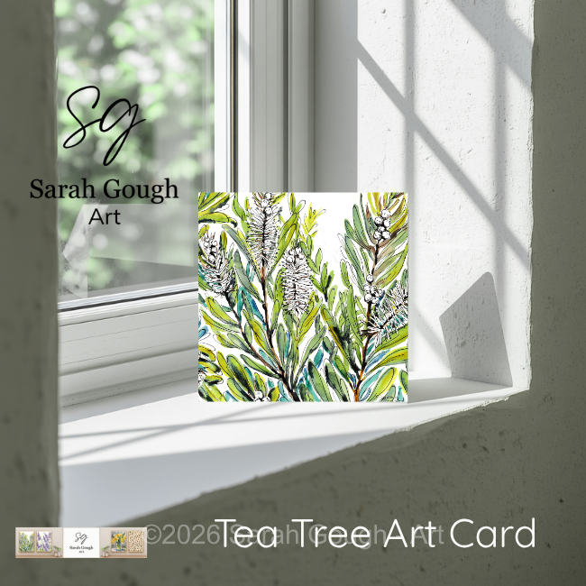 Tea Tree | Botanical Illustration | Art Card | with Envelope