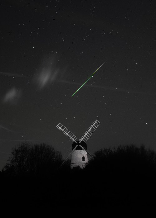 Geminid meteor shower brighton windmill