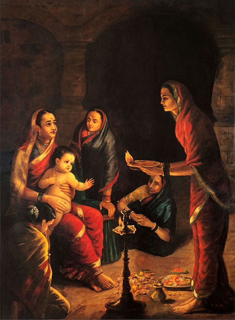Krishna Drishta -Raja Ravi Verma