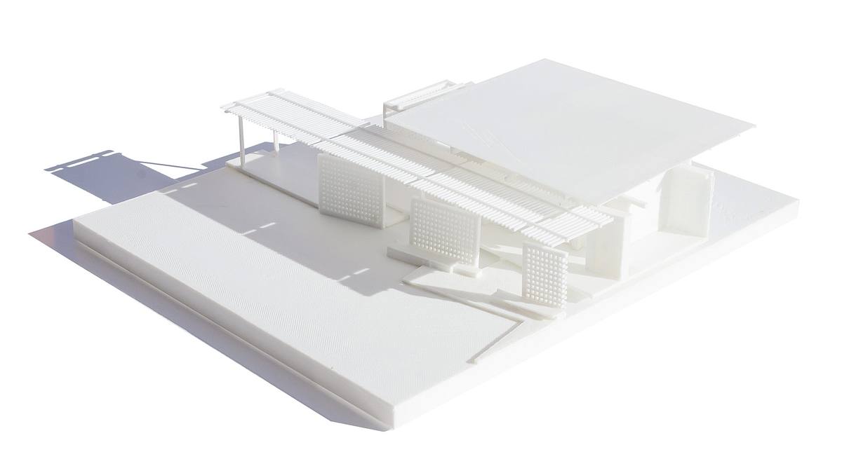 maqueta arquitectura vivienda sostenible volumetr&iacute;a proyecto Tanzania