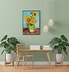 Three Sunflowers in a Vase – A Masterpiece by Van Gogh