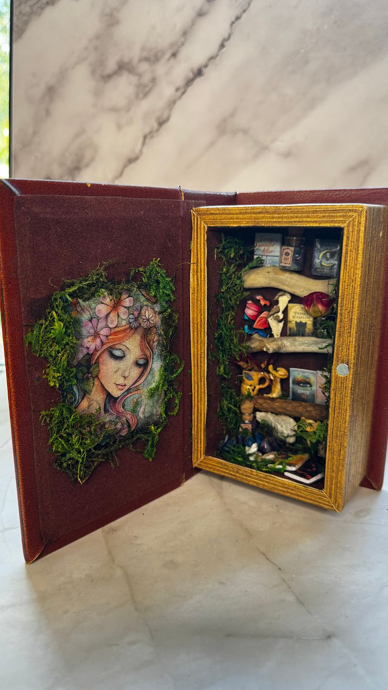 Enchanted Book Nook Fairy House
