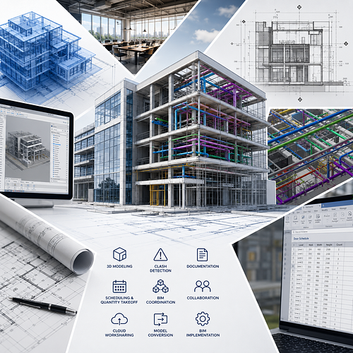 Revit BIM Services for Accurate Modeling, Coordination & Construction-Ready Delivery