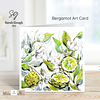Bergamot Fruit and Flowers | Botanical Illustration | Floral Art Card | with Envelope
