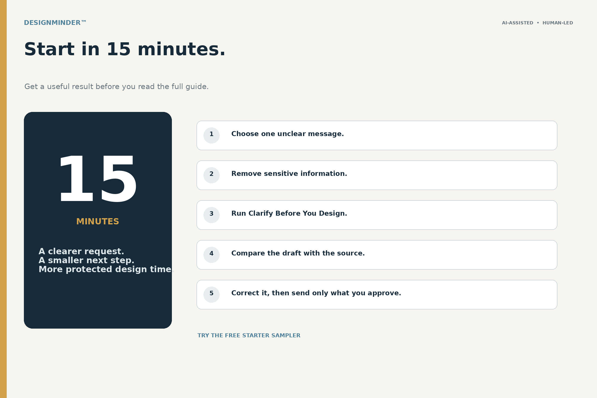 DesignMinder&trade;: The AI-Assisted Workflow Kit for Designers