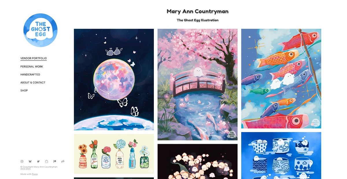 The Ghost Egg comics and convention art portfolio