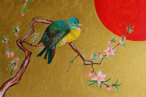 Dove with Red Sun