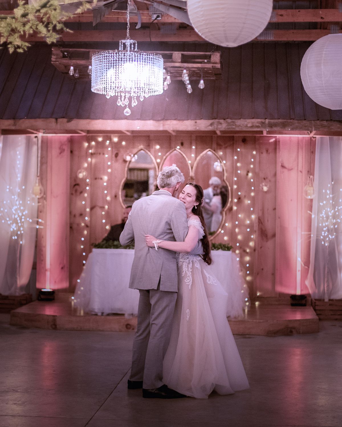 father and daughter dance at chickberry farm by windsweptphotodesign