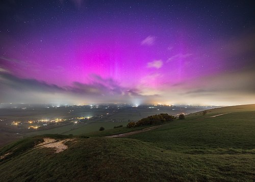 Aurora at Devils Dyke