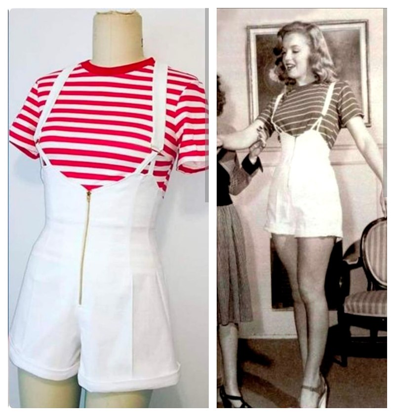 Marilyn's Pinup Suspender Shorts