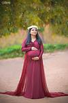 DP008 - Maroon Body Fit Gown