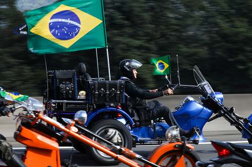 Bolsonaro Holds Motorcade With Supporters Amid Coronavirus Crisis