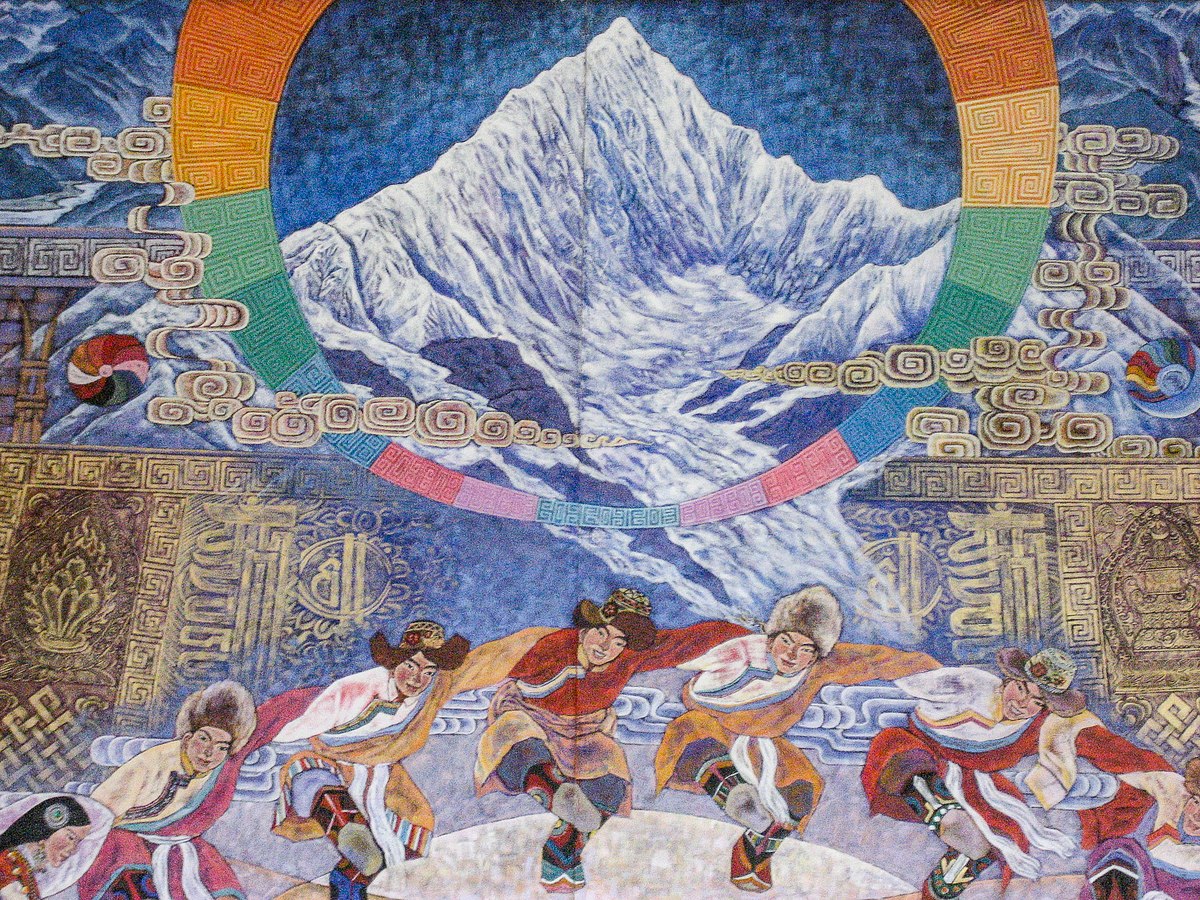 Sacred mountain landscape at high altitude in the Himalayas photographed by Trond Johansen from Sarpsborg, Norway