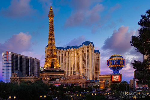 Paris Las Vegas at Dusk