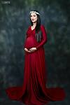 DP008 - Maroon Body Fit Gown