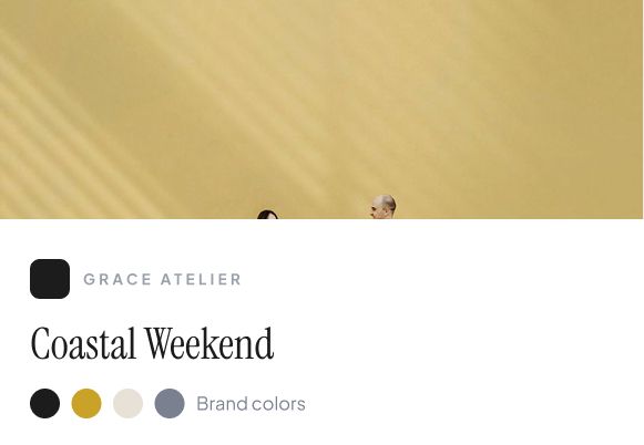 Adding a title, cover image and brand colors to a Gallery Link
