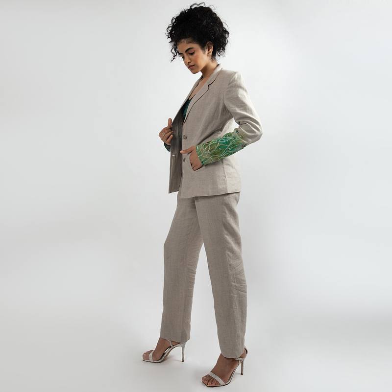 Ice Creeper Embroidered Blazer