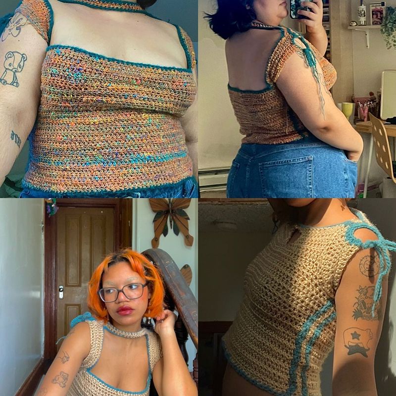 Quiet Moon Top- PDF crochet pattern