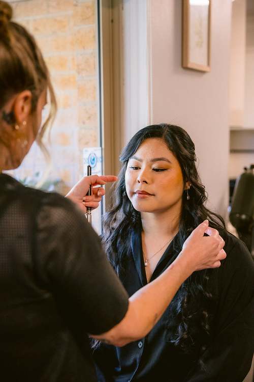 Bride Getting Ready