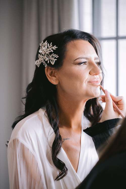 Bride Getting Ready