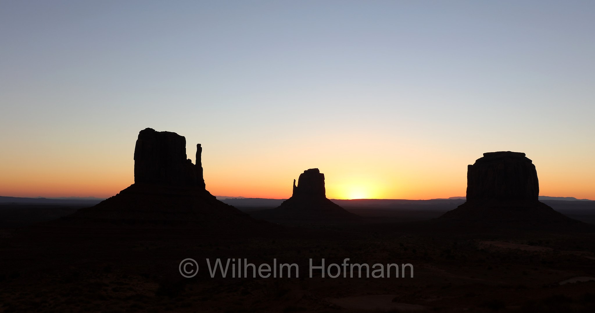 West Mitten Butte, East Mitten Butte, Merrick Butte, Monument Valley, Arizona, USA