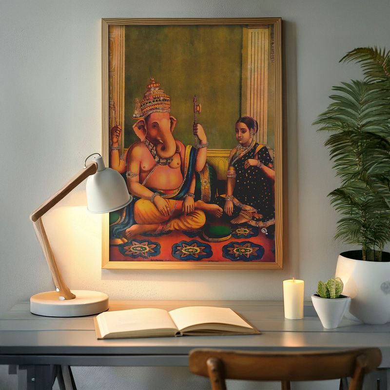 Siddhi Vinayaka by Raja Ravi Verma