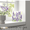 Lavender | Floral Art Card | Watercolour Original Illustration | with Envelope | Wildflowers