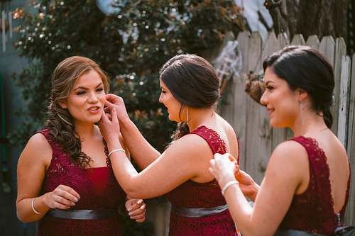 Bride Getting Ready