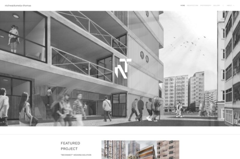 Ntchwaidumela architecture portfolio website