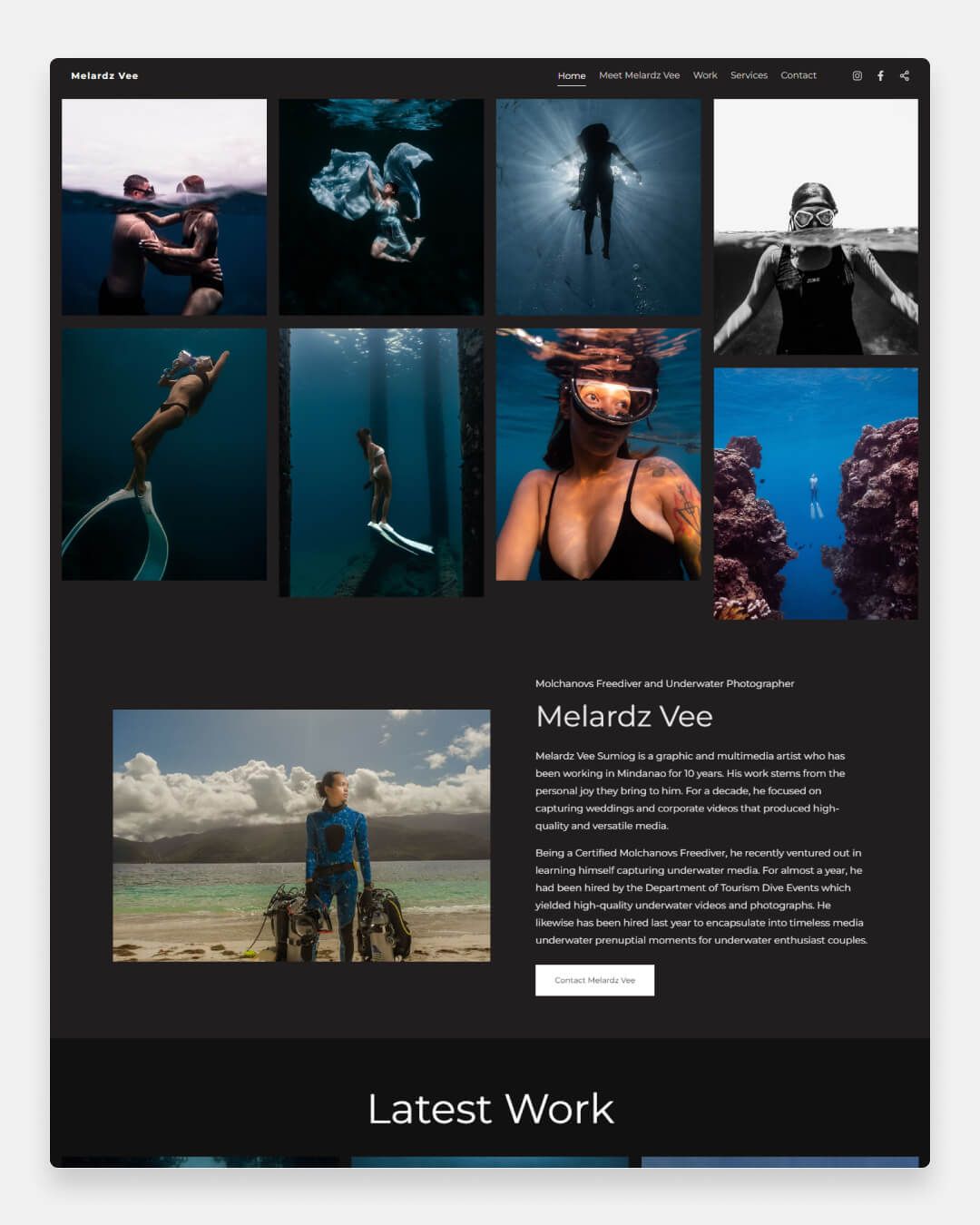 Website von Meraldz Vee Sumiog