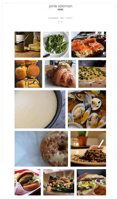 Site Web du portfolio de Janie Solomon